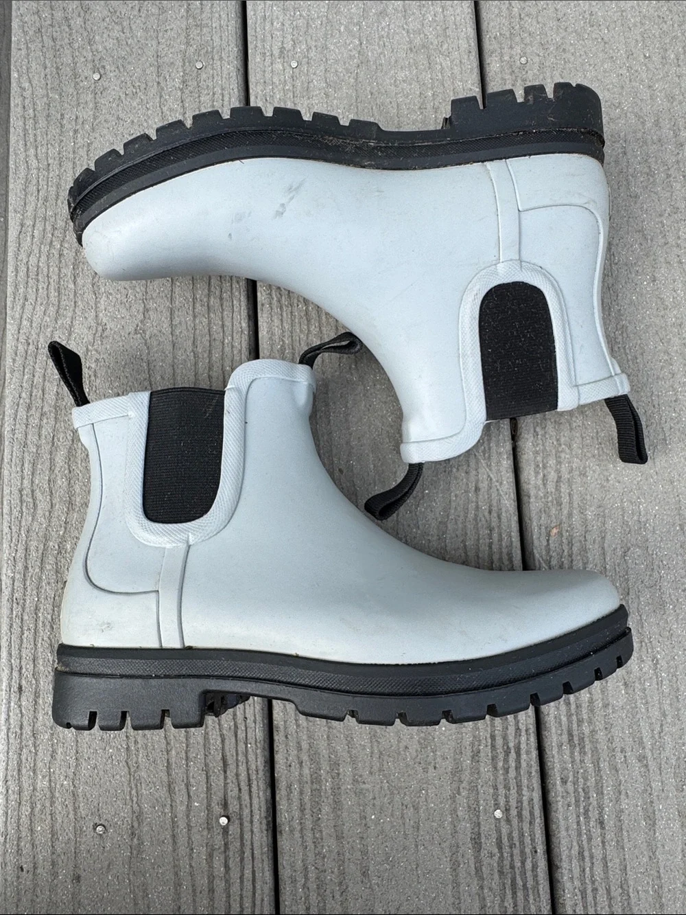 L.L. Bean Wellie Women’s Boots - Light Gray